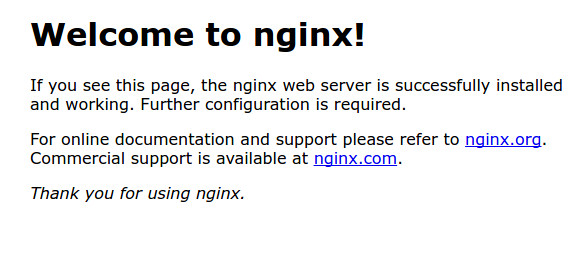 Welcome to nginx